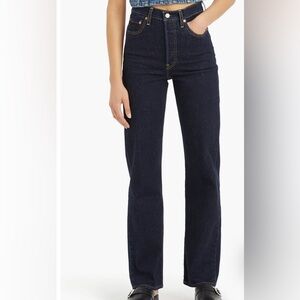 Levi Ribcage High Waist Straight Leg Jeans